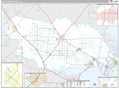 San Patricio County, TX Digital Map Premium Style